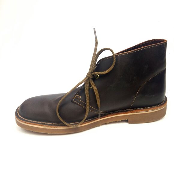 Clarks Bushacre 2 Desert Boots Mens 8 M Dark Brown Leather Chukka Lace-Up Casual main image 5